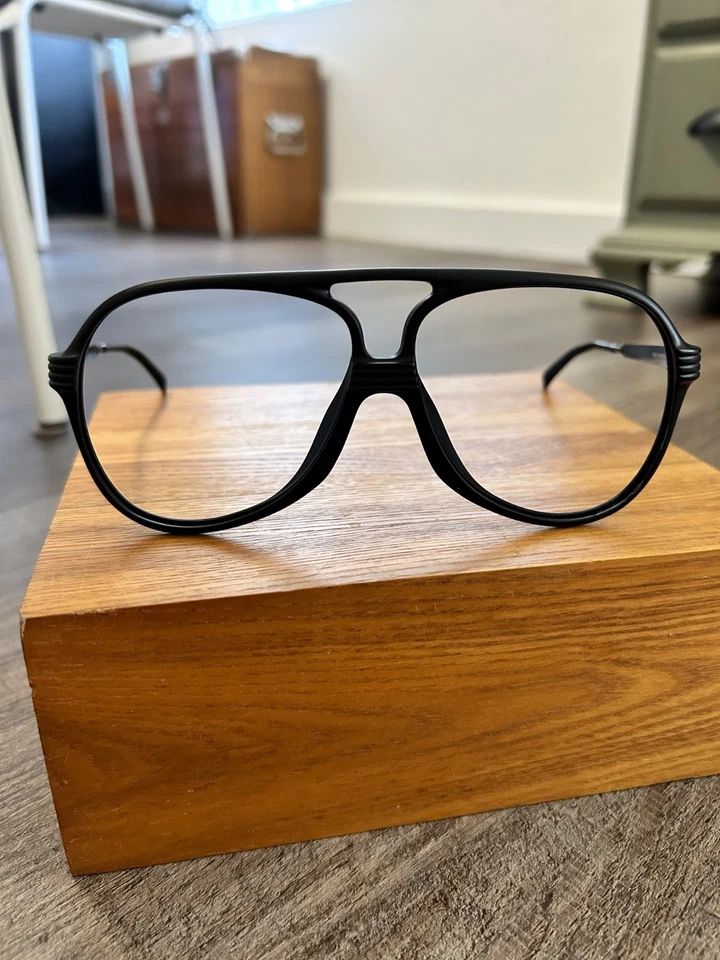 Carrera 5533 Vintage Negro Grande Aviador Gafas Gafas Marcos 62 25 135 Foto 1 de 4