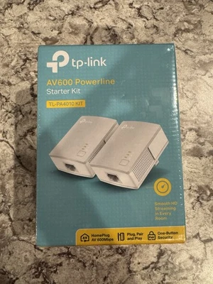 TP-Link AV600 Powerline Starter Kit Blanco Foto 1 de 4