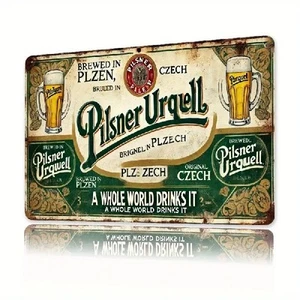 Blechschild Pilsner Urquell Bierwerbung Metallschild Vintage Retro TEL1923 - Bild 1 von 1
