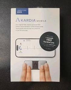 Monitor de ECG personal inalámbrico AliveCor AC-009 KardiaMobile negro NUEVO - Imagen 1 de 2