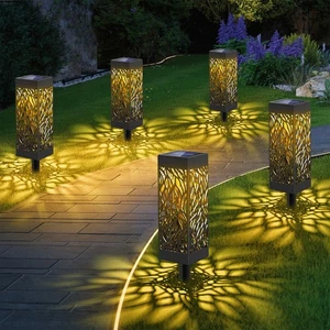 8er LED Außen Erdspieß Solar Lampen Steck Leuchte Garten Deko Leuchten Licht DHL - Bild 1 von 10