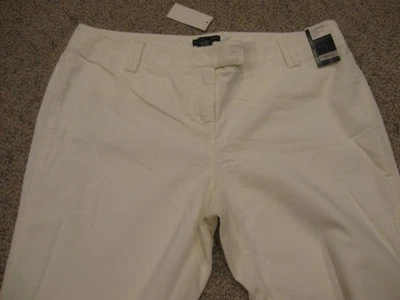 PANTALÓN PANA MUJER NEW YORK & COMPANY CREMA NUEVO CON ETIQUETAS, 14 Foto 1 de 4