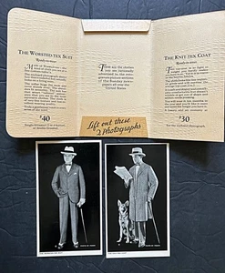 c1920 Mens Vintage Fashion Suit & Coat Photos in Paper Wallet - Picture 1 of 2