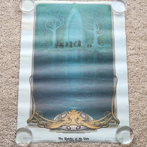 Vintage Lord of the Rings Poster 1976 Steve Hickman The Watcher At The Gate New - Picture 1 of 14