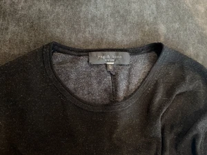 Rag & Bone Men's Black Merino Wool Sweater w/Rolled Cuffs/Hem. Size XL EUC - Picture 1 of 3