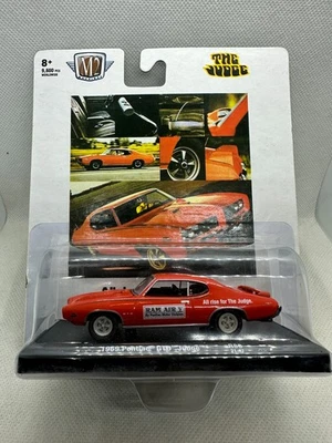M2 Machines 1969 Pontiac GTO Judge R80 Orange Auto-Drivers 1:64 The Judge Car - Image 1 of 4