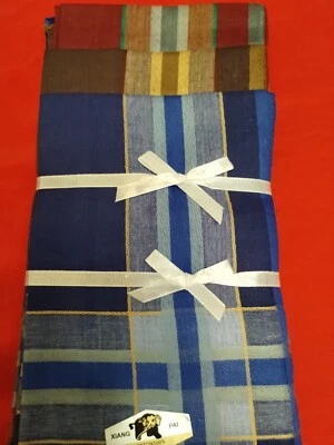 12 Mens Handkerchiefs Hankies Hankerchief Cloths 100% Pure Cotton 15"x15" #M825 - Image 1 of 4