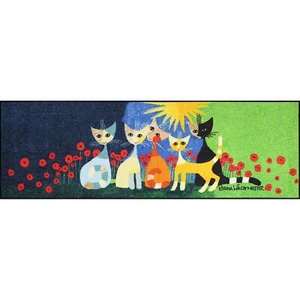Rosina Wachtmeister Fußmatte waschbar Una bella compagnia 60x180 cm - Bild 1 von 9