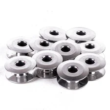 10pcs Aluminum Bobbins Industrial Sewing Machine Tools 21mm for Singer Brother