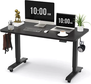 Electric Height Adjustable Standing Desk, 48X24 Inches, Ergonomic Home Office Si - Picture 1 of 10
