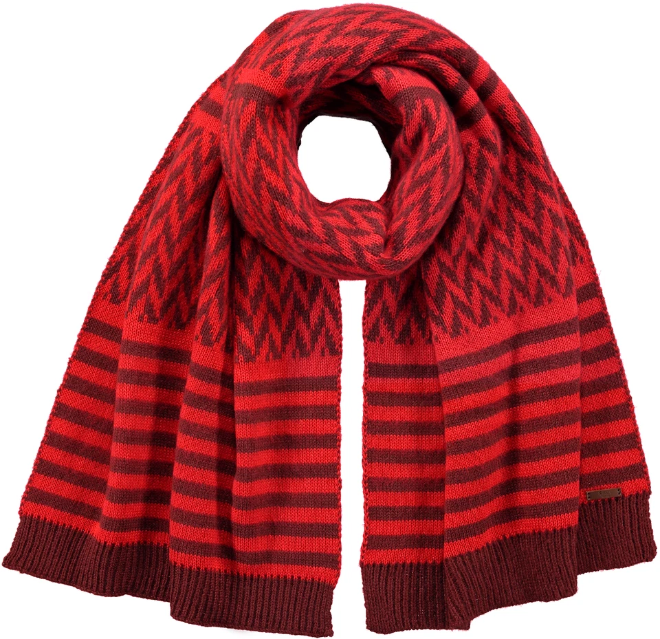 Barts Bufanda Tejida Bufanda Cuello Calentador Rojo XXL Tejido Fino Calentamiento Ancho Foto 1 de 1