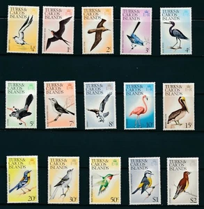 TURKS & CAICOS (1973) "BIRDS" #265-279 COMPLETE SET OF 15 *MNH* XF - PRISTINE - Picture 1 of 1