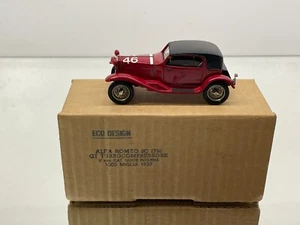 ECO ALFA ROMEO 6C 1750 GT TURBOCOMPRESSORE MM 1932 -1:43- HANDBUILT FAIR IN BOX - Picture 1 of 10