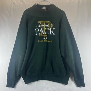 America's Pack Green Bay Packers Pullover Verde Cuello Redondo Sudadera Unisex Talla XL - Imagen 1 de 20