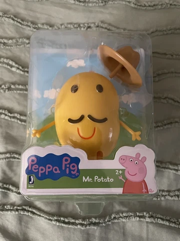 NEW Rare 2003 Peppa Pig MR. POTATO ACTION FIGURE TOY w/ Hat Jazwares MOC VHTF Cover