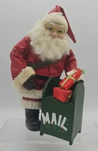 Clothique Christmas Santa Claus Post Office Mail Drop Box with Gifts 10.5 in - Picture 1 of 7