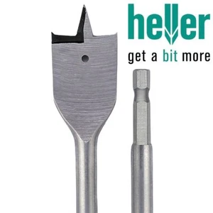 SPADE BITS Drill Wood Flat Hex Shank Heller 28mm 30mm 32mm 35mm 38mm 40mm Bit UK - Picture 1 of 7