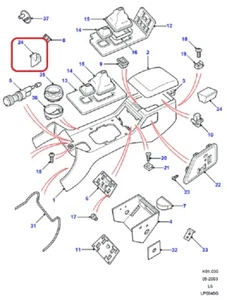 ( 1 )GENUINE LAND ROVER FWX100000SMS RETAINING HOOK - Alpaca, 98-04 Discovery - Picture 1 of 3