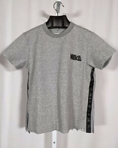 Nike x Sacai Heather Gray Fleece Crew Pleated Back Sweatshirt NWT $300 Small
