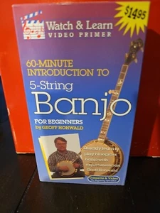 60 Minute Introduction To 5 String Banjo For Beginners By Geoff Hohwald VHS Tape - Picture 1 of 3