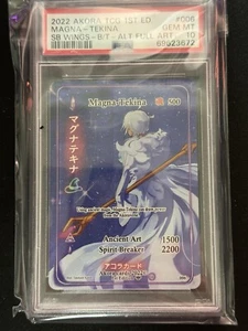 PSA 10 Magna-Tekina Caja Arte Completa Topper Akora 1ª Edición Alas Encantadas - Imagen 1 de 2