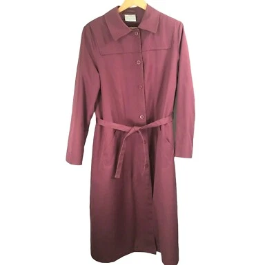 Bryant Park винтажный Тренч женский размер 18 красный съемный мягкий вкладыш ремень - Изображение 1 из 4