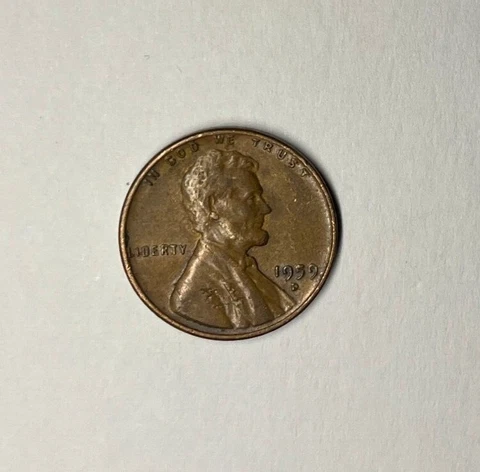 1959 D Lincoln penny errors “L”   On Liberty on Rim, Letters Over Edge Cover