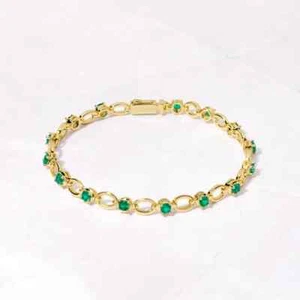 1.50ct Round Simulated Red Ruby Infinity Chain Bracelet 14k Yellow Gold Plated - Picture 1 of 9