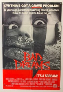 BAD DREAMS Original 1. Film Poster Horror Thriller Jennifer Rubin - Bild 1 von 1