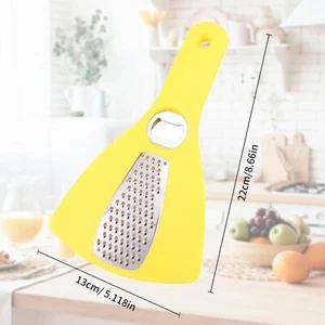 3 in 1 Grater, Bottle Opener, Jar Opener - Plastic with Stainless Steel Parts - Picture 1 of 4