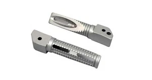COPPIA PEDANE POGGIAPIEDI MOTO FOOTPEGS POSTERIORI PASSEGGERO BIKETEK HONDA - Foto 1 di 1