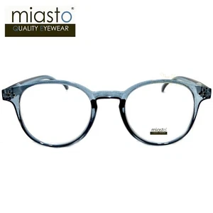 GAFAS DE LECTURA MIASTO PREPPY OJO DE CERRADURA REDONDAS + 2,00 CRISTAL AZUL GRIS ~ PEQUEÑAS MEDIANAS - Imagen 1 de 2