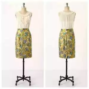 Anthropologie Moulinette Soeurs Stylist Eye Jacquard Metallic Dress US Size 6 - Picture 1 of 8