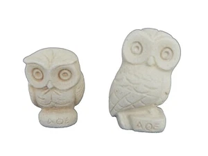 Owl miniature sculpture set Goddess Athena sacred Symbol - Picture 1 of 4