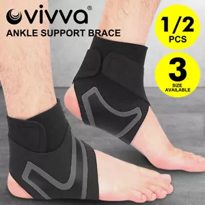 Ankle Sport Support Brace Adjustable Protector Compression Elastic Foot Wrap HOT - Picture 1 of 10