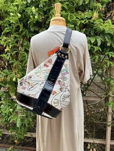 Neu, Marino Orlandi Italienische Leder Sling Schulter Crossbody Rucksack - Bild 1 von 10