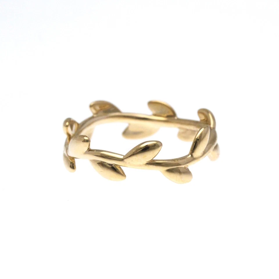 Tiffany Olive Leaf Ring Pink Gold (18K) Fashion No Stone Band Ring... BF583058 - Image 1 of 1