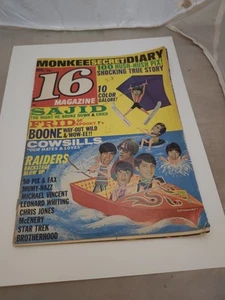 16 Magazine Jan 1969 The Beatle Monkees Barnabas Collins Dark Shadows Davy Jones - Picture 1 of 3