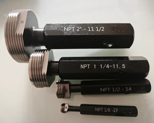 NPT 1/16" 1/8" 1/4" 3/8" 1/2" 3/4" 1" ~ 2" Taper Pipe Plug Thread Gage Gauge 1pc - Picture 1 of 8
