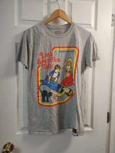 Steven Rhodes T-Shirt Crew Neck Short Slv "Let's Sacrifice Toby" Gray M - Picture 1 of 7
