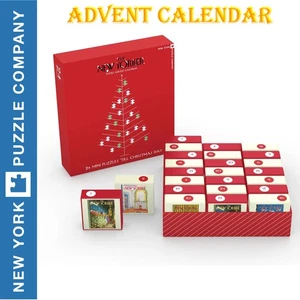 New Yorker ADVENT CALENDAR New York Puzzle Co 24 mini puzzles Jigsaw NPZNY2150 - Picture 1 of 5