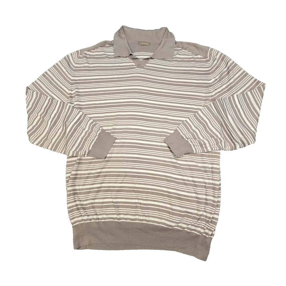 Cruciani Jersey Hombre XLARGE Beige Manga Larga Algodón Suéter Cuello Talla XL Foto 1 de 4