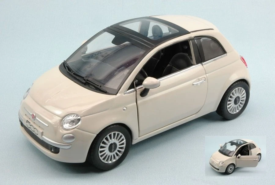 New Ray NY71013W FIAT NUOVA 500 2007 WHITE 1:24 Modellino - Immagine 1 di 1