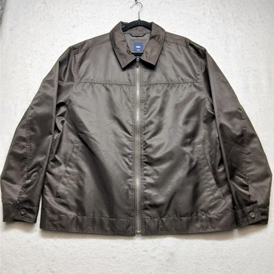 Chaqueta GAP Vintage Para Hombre XL Marrón Chocolate Primavera Poliéster Tela Ligera Foto 1 de 4