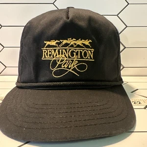Remington Park Vintage Made In USA 5 Panel Rope Trucker Hat Embroidered - Picture 1 of 13
