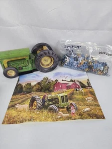 Eurographics grün Traktor & Scheune Puzzle in Metalldose 550 Teile 13" x 19" komplett - Bild 1 von 1