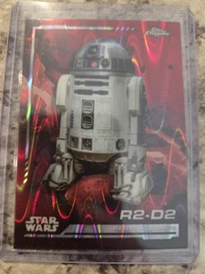 2024 Topps Chrome Star Wars R2-D2 RED RAYWAVE Refractor - Picture 1 of 1