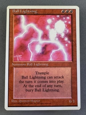 Ball Lightning 4th Edition MTG—Never Played Near Mint—Vintage Magic - Image 1 of 4