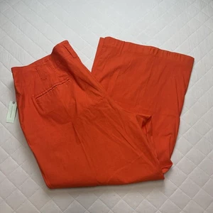 Maeve Anthropologie Hose Damen 24W rot Leinenmischung The Naomi weites Bein Plus - Bild 1 von 15