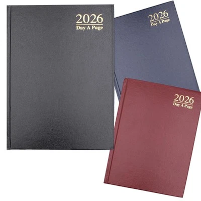 2026 A5 Diary Hardback Day a Page Split Sat/Sun 3182 - Choose Colour - Image 1 of 2